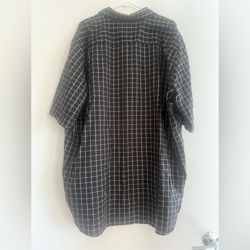 Robert Graham Grid Patterned Button Down Short Sl… - image 4